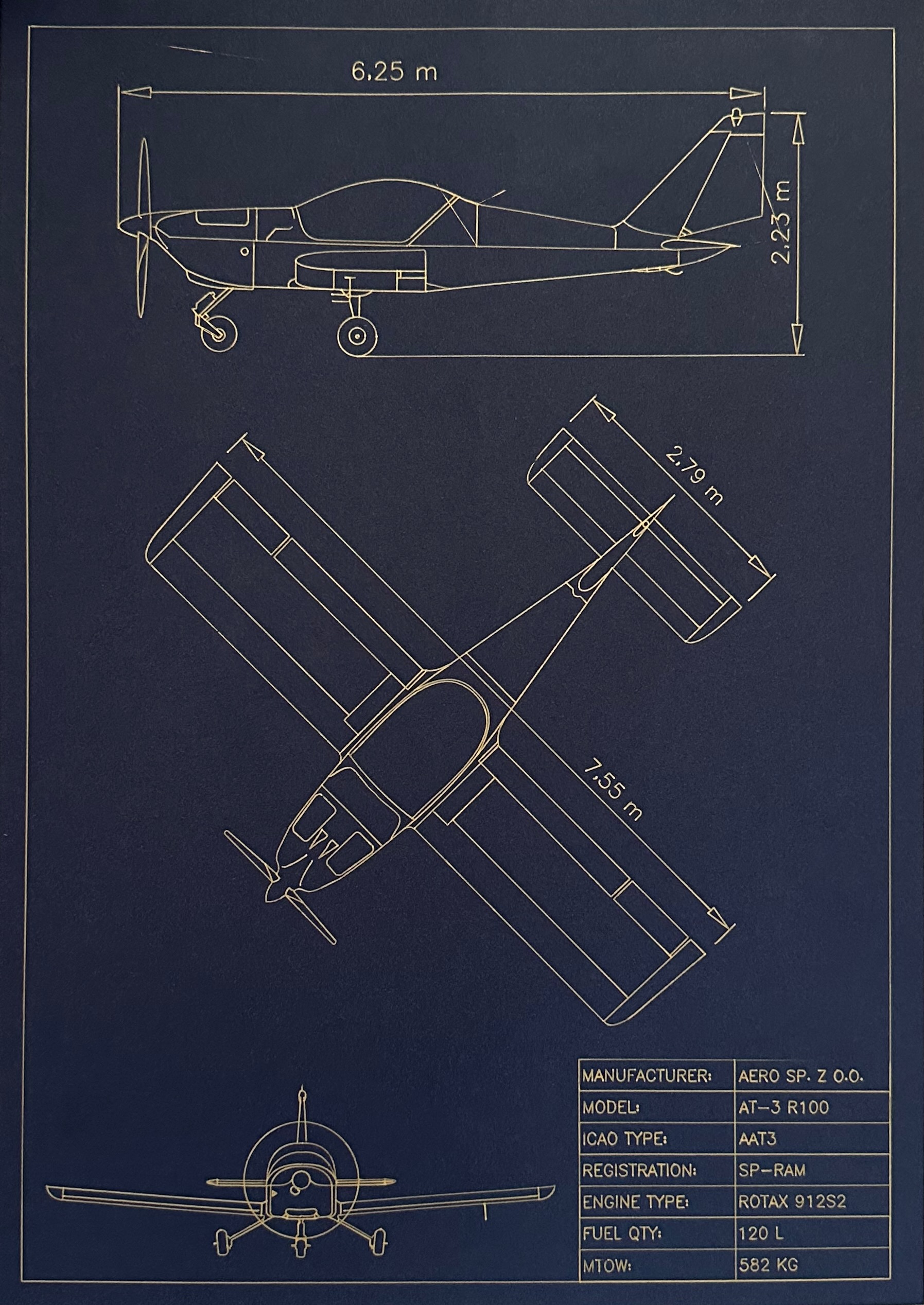 Aero AT-3 Złoty na Granacie