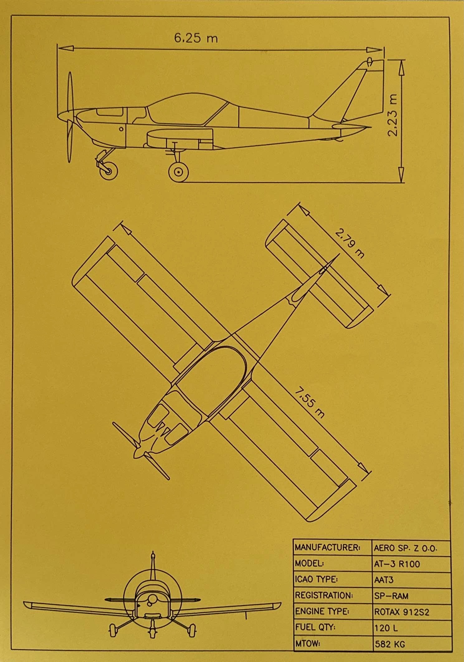 Aero AT-3 Czarny na Żółtym